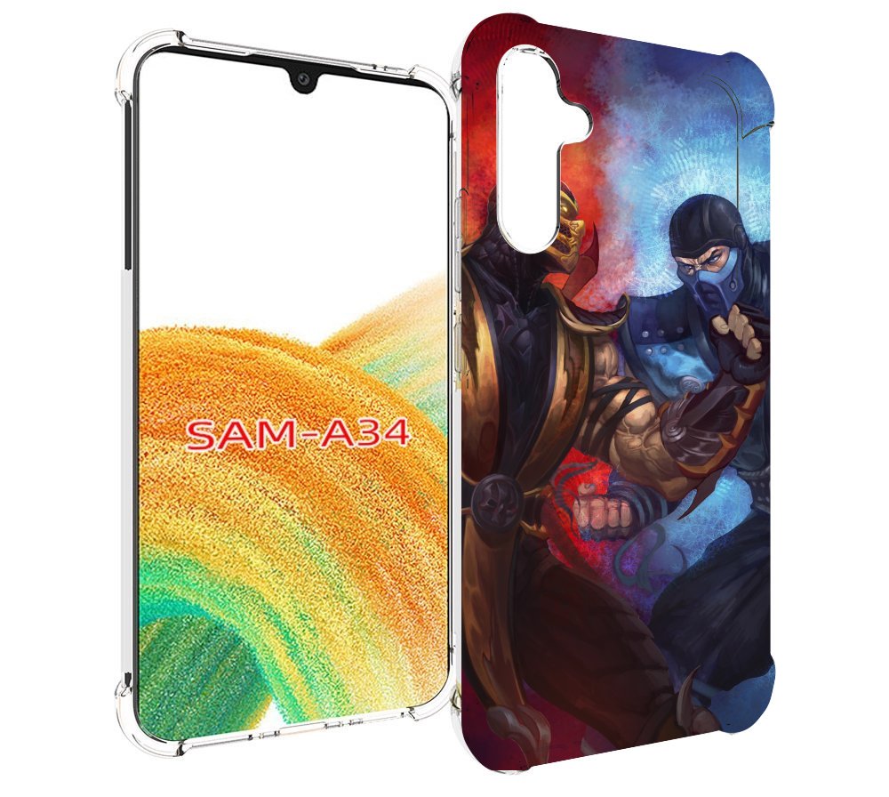 

Чехол MyPads Mortal Kombat art для Samsung Galaxy A34, Tocco