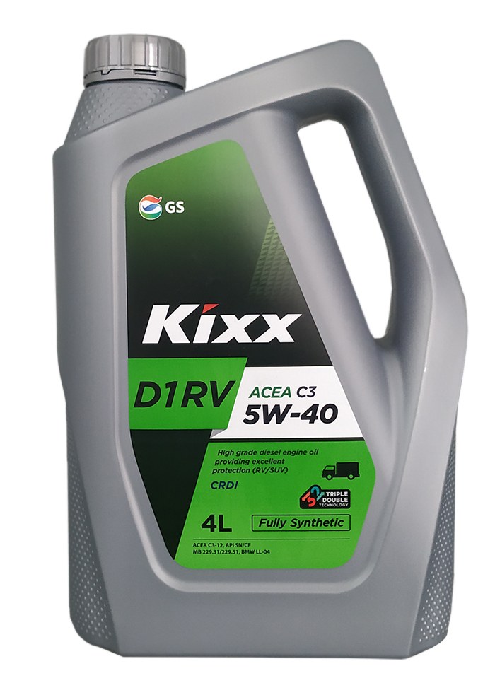 Моторное масло Kixx синтетическое D1 RV 5W40 4л