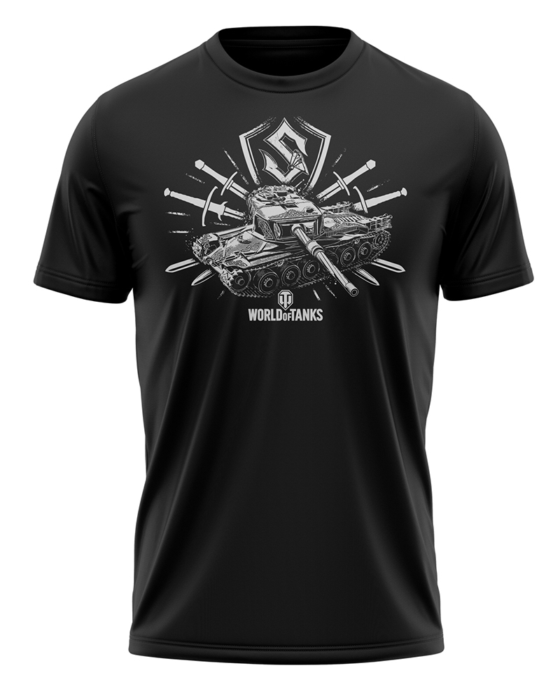 Футболка мужская FWGTUSBTNK21BL0 черная XL World of Tanks. Цвет: черный