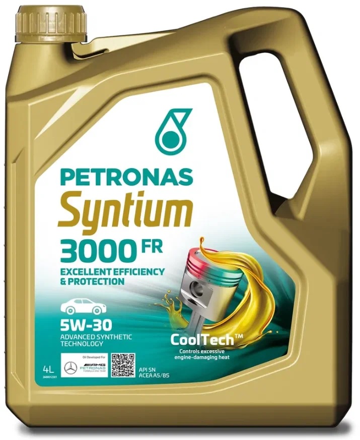 Моторное масло PETRONAS Syntium 3000 Fr 5w30 4л 5320₽