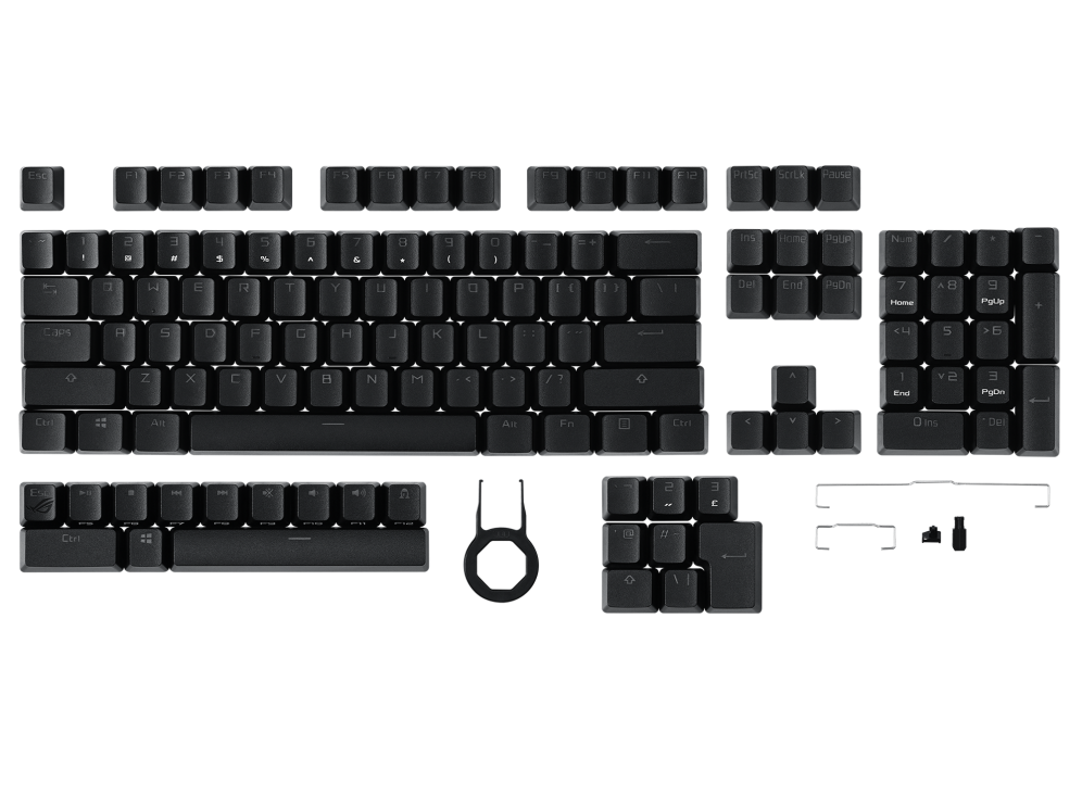 

Кейкапы ASUS ROG PBT Gaming Keycap Set (90MP0280-BAUA00), ASUS ROG PBT Gaming Keycap Set
