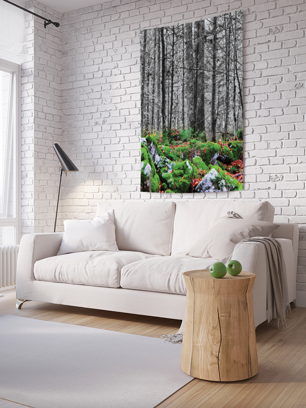 

Вертикальное фотопанно на стену JoyArty Таинственный лес 150x200 см, Таинственный лес