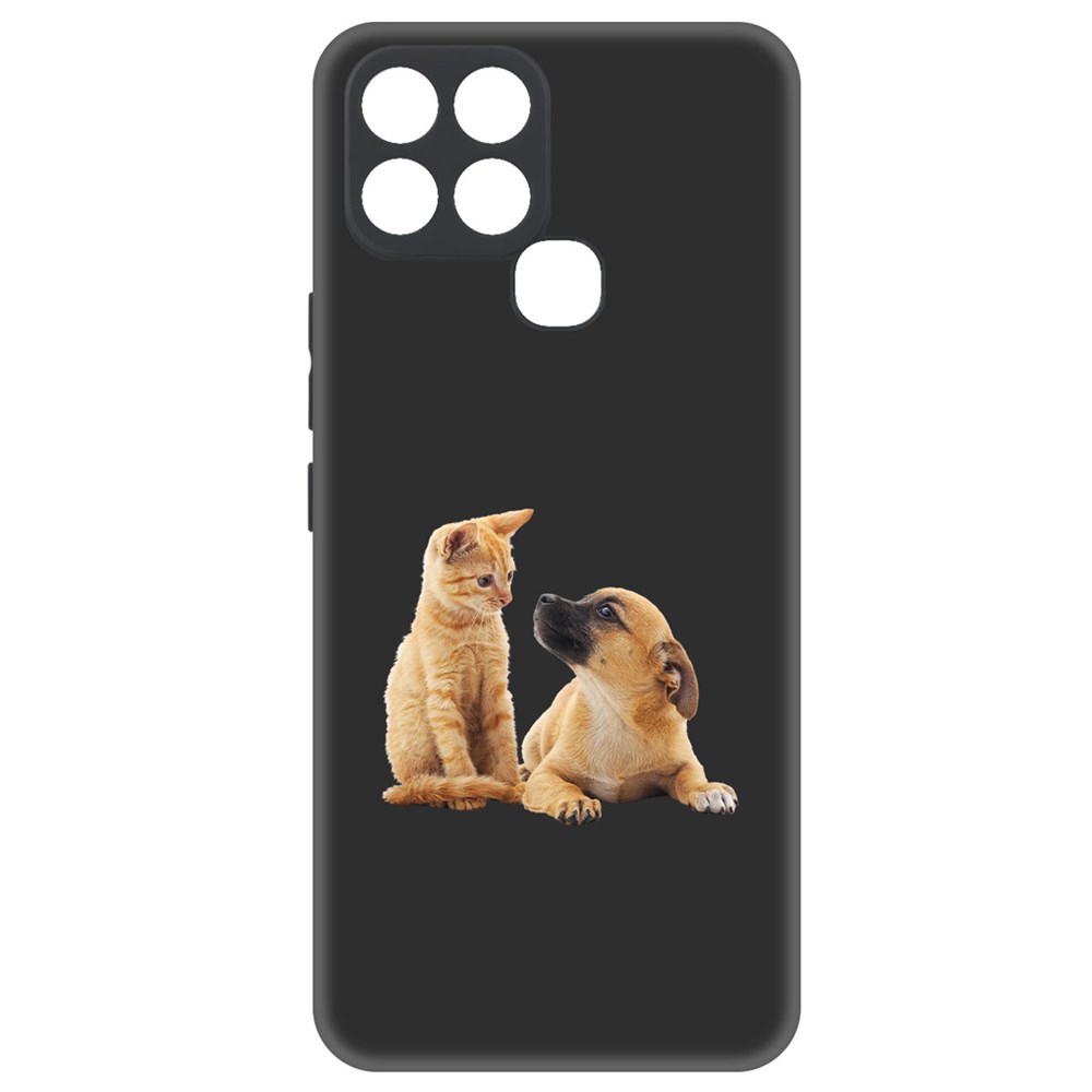 

Чехол-накладка Krutoff Soft Case Лучшие друзья для INFINIX Smart 6 черный