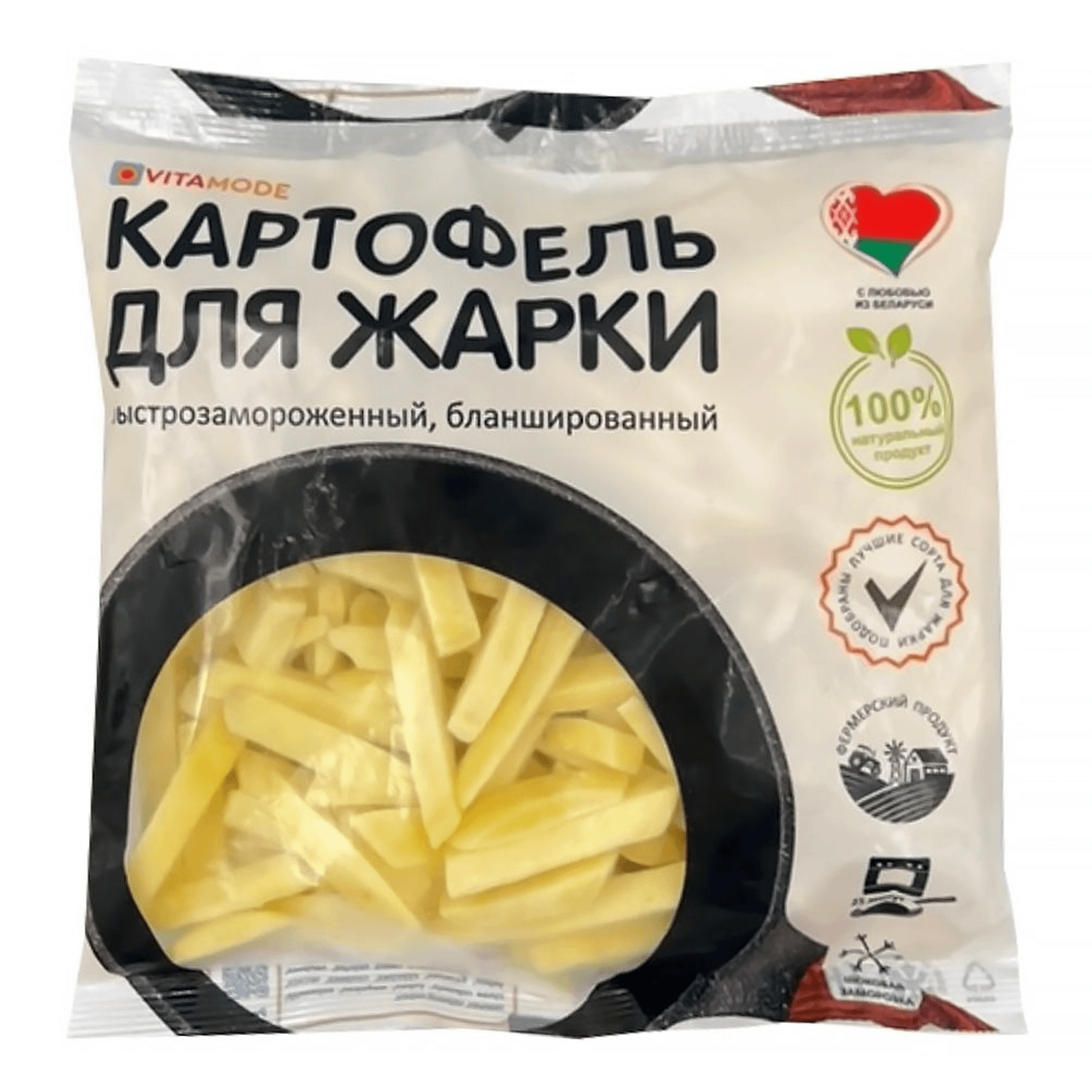 Картофель Novovita резаный быстрозамороженный 500 г