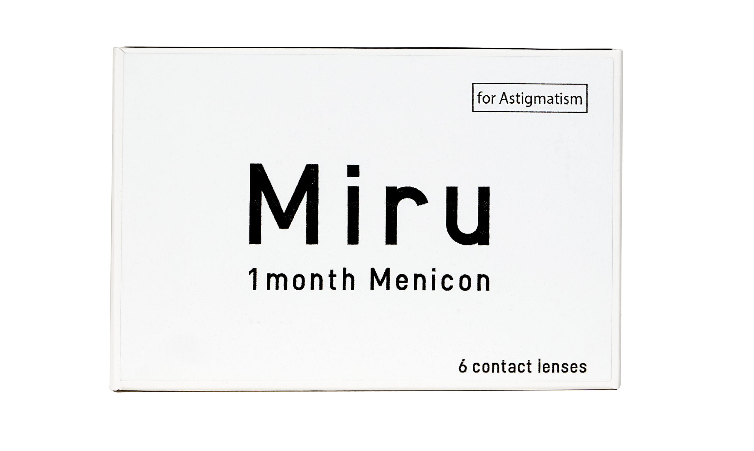 Астигматические линзы MIRU 1 Month for Astigmatism 6 линз SPH -5.75 Cyl -0.75 AXIS 40