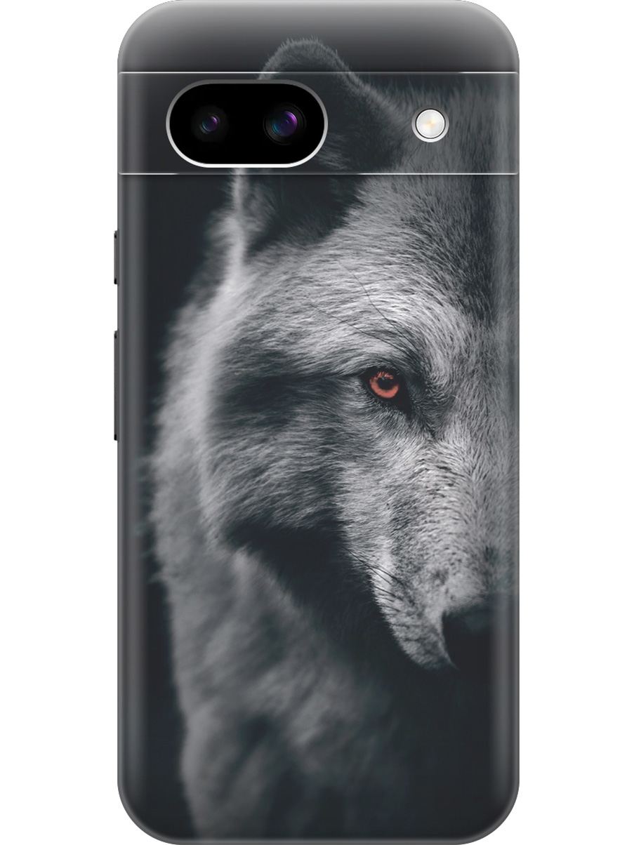 

Силиконовый чехол на Google Pixel 8a с принтом "Красноглазый волк", Прозрачный;красный;серый;черный, 784809113