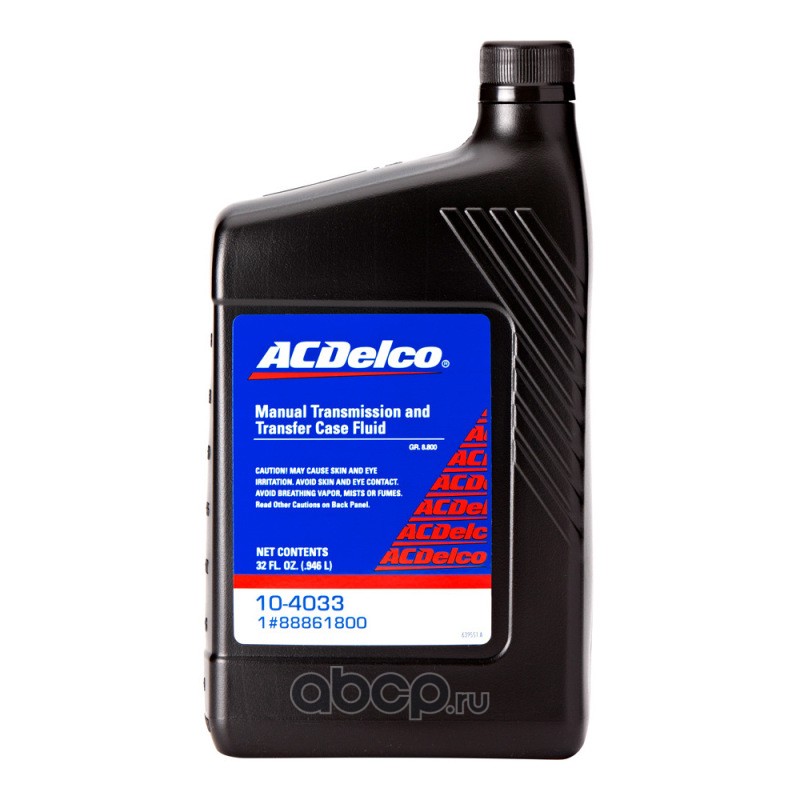 Масло трансмиссионное Синтетическое ACDelco 104033 946мл. MTF