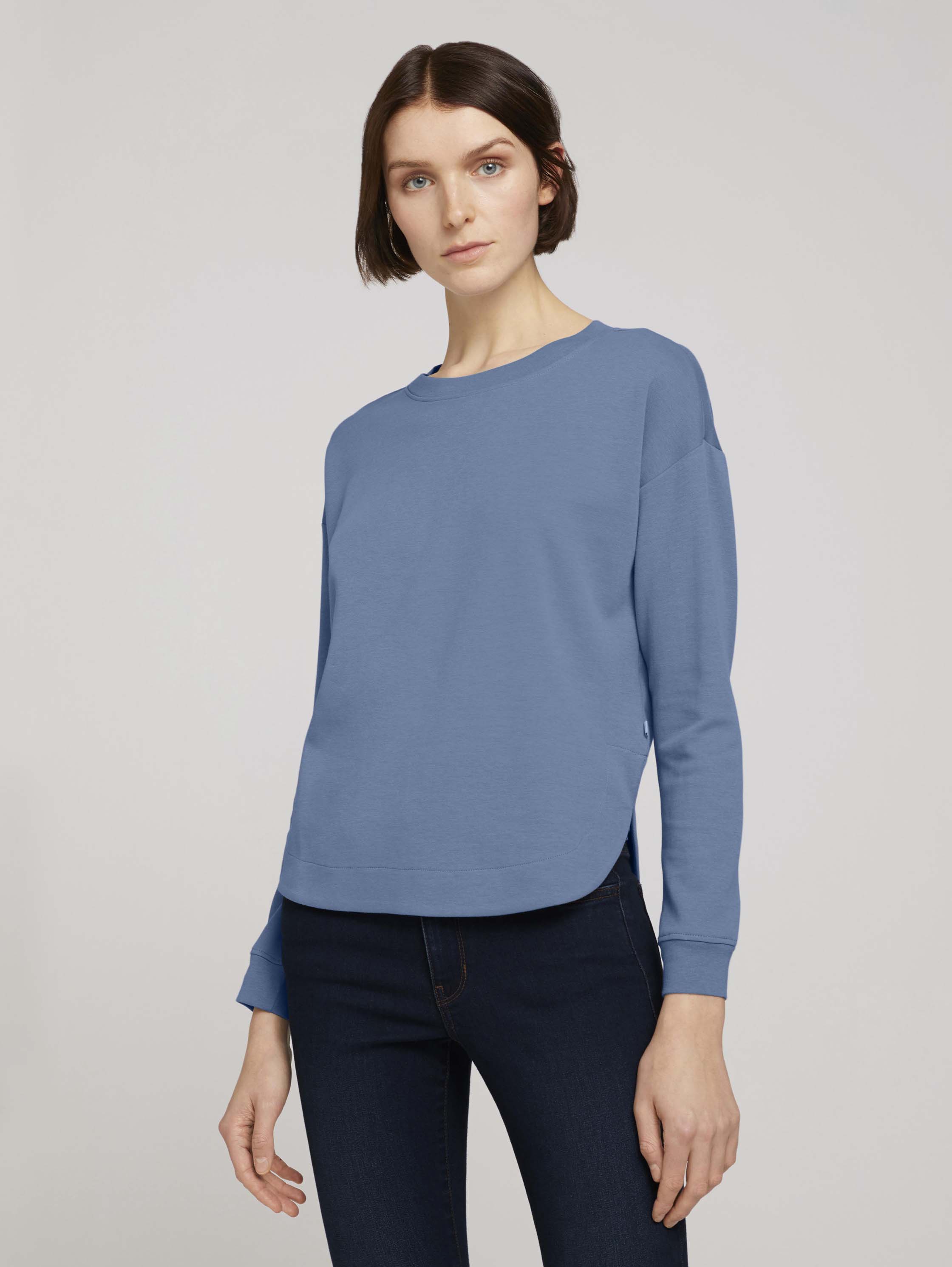 

Свитшот женский TOM TAILOR 1024578 синий S, 1024578
