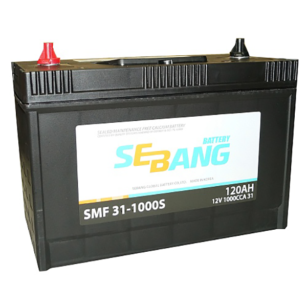 

Аккумулятор SEBANG SMF 120 А/ч прямая L+ 330x173x240 EN1 000 А