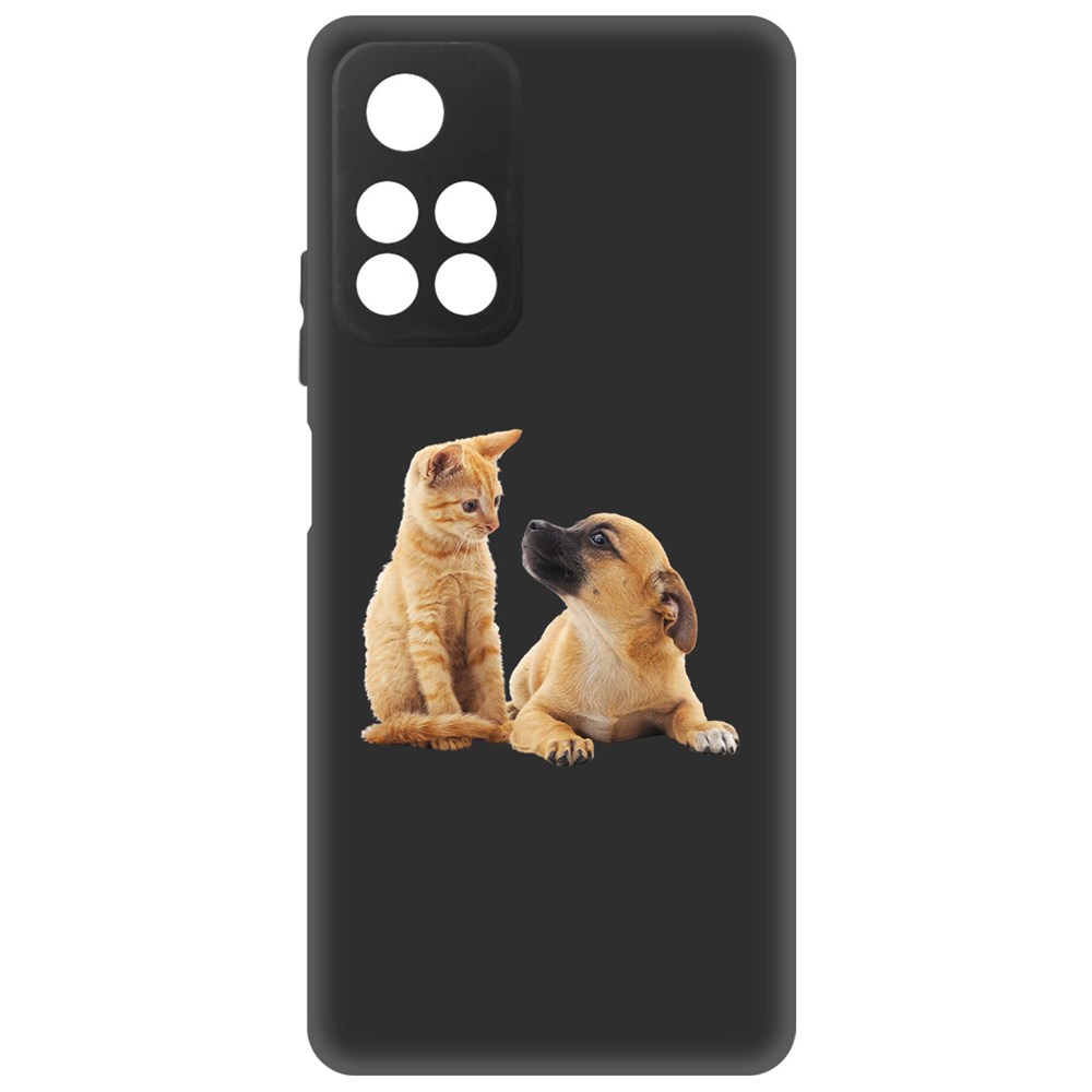 

Чехол-накладка Krutoff Soft Case Лучшие друзья для Xiaomi Poco M4 Pro 5G черный