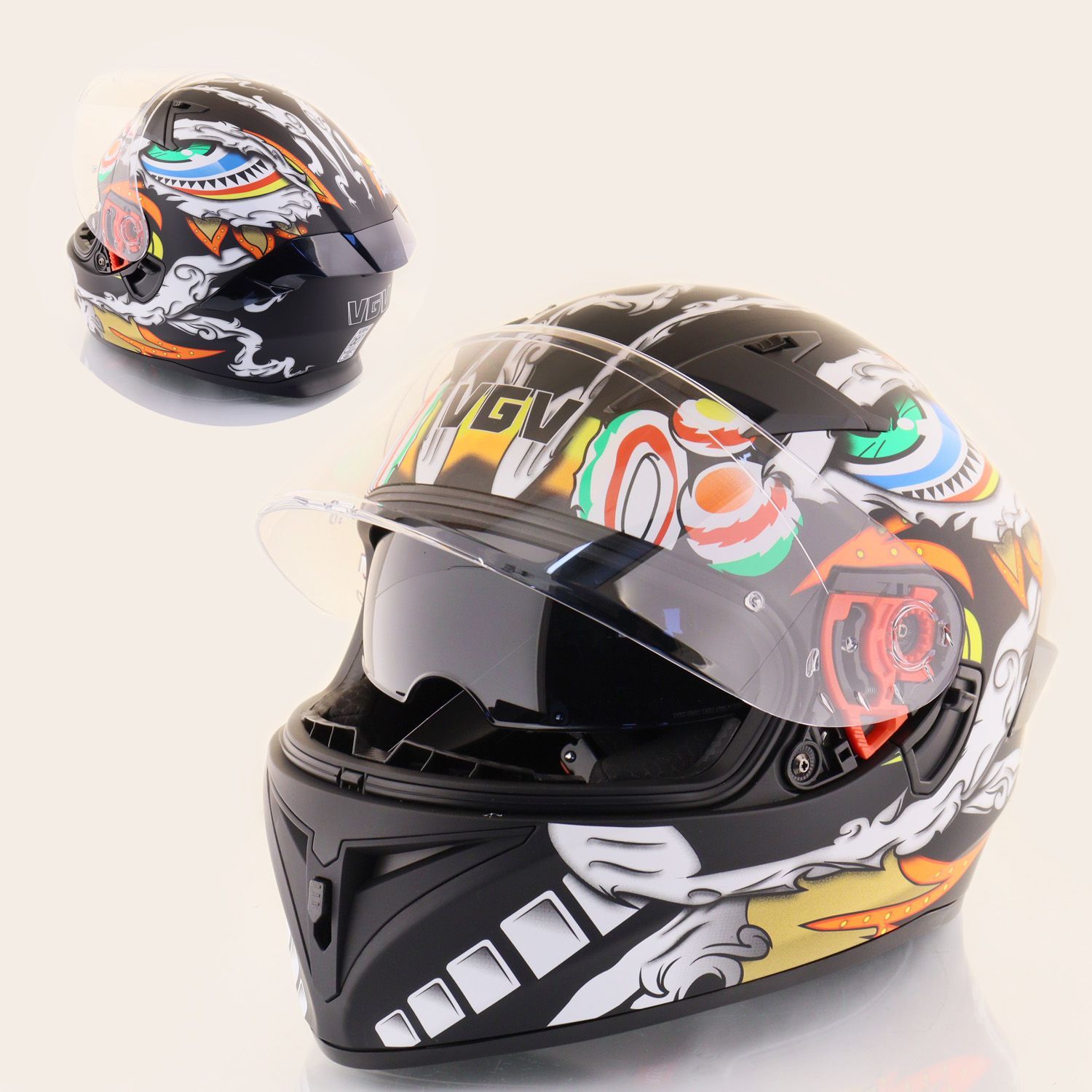 Мотошлем интеграл (size:S, + солнцезащитные очки) (mod.17) VGV