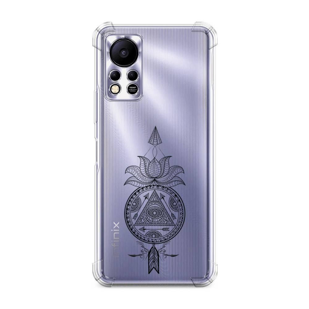 

Чехол Awog на Infinix Hot 11s "Талисман арт черный", Серый, 3100951-1