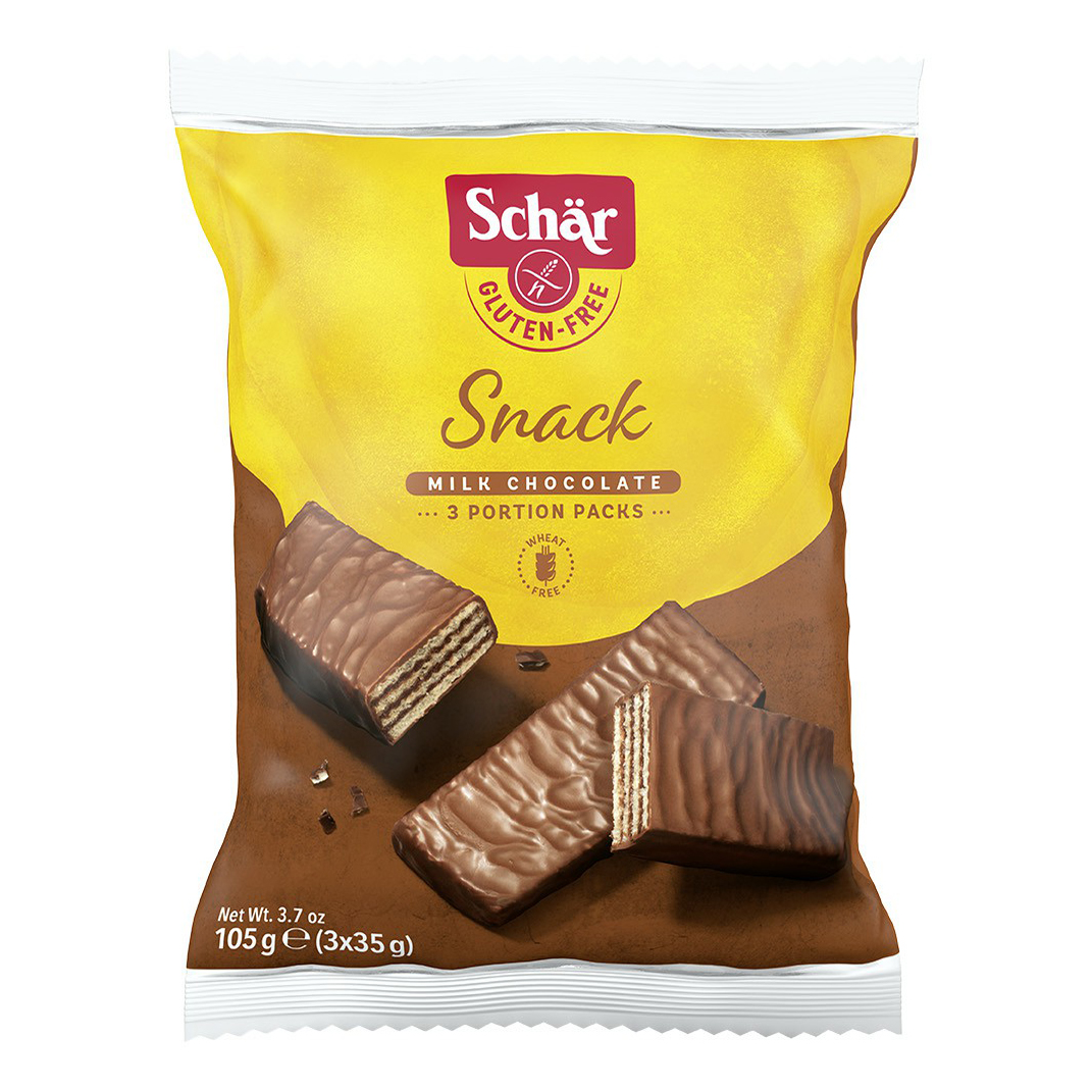 

Вафли Schar Gluten Free Snack глазированные с фундуком 105 г