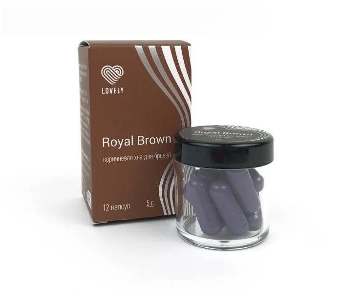 фото Lovely хна для бровей 12 капсул (5 г) (коричневая royal brown; (5 г.))