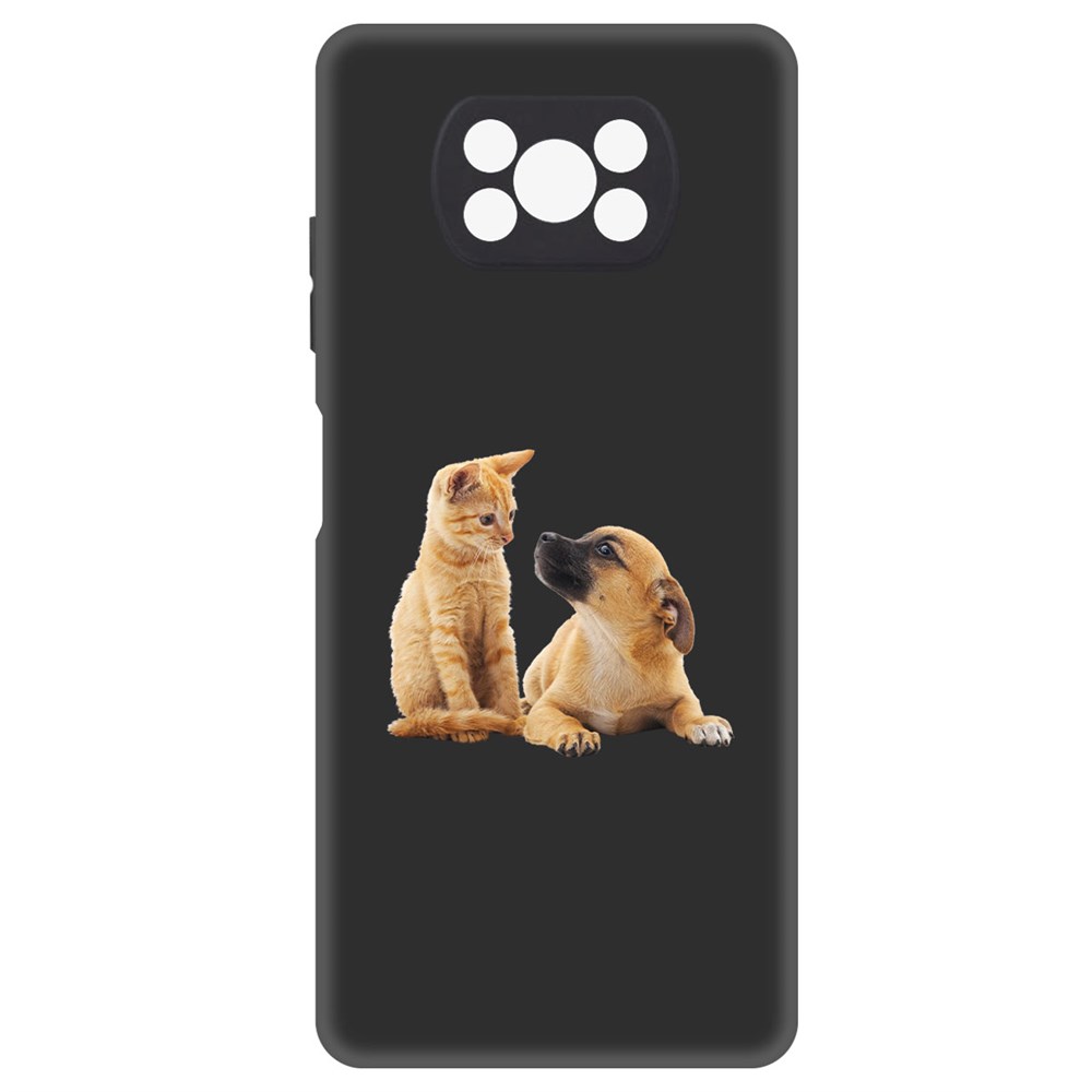 

Чехол-накладка Krutoff Soft Case Лучшие друзья для Xiaomi Poco X3 черный