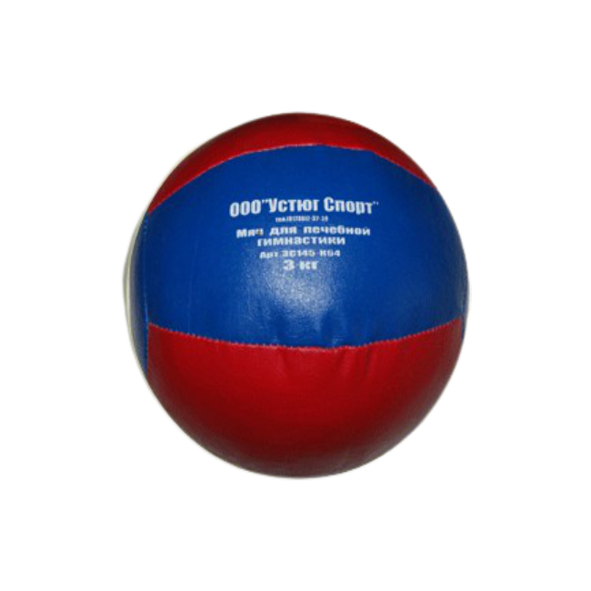 фото Мяч для атлетических упражнений (медбол). вес 3 кг: 3с145-к64 устюг спорт