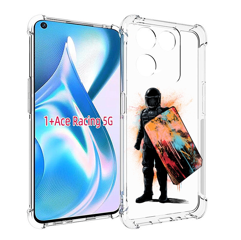 

Чехол MyPads солдат с красочным щитом для OnePlus Ace Racing, Прозрачный, Tocco
