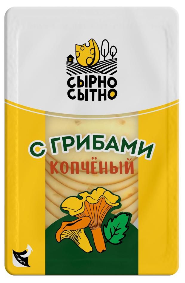 

Сыр плавленый Сырно сытно с грибами нарезка 40% 150 г