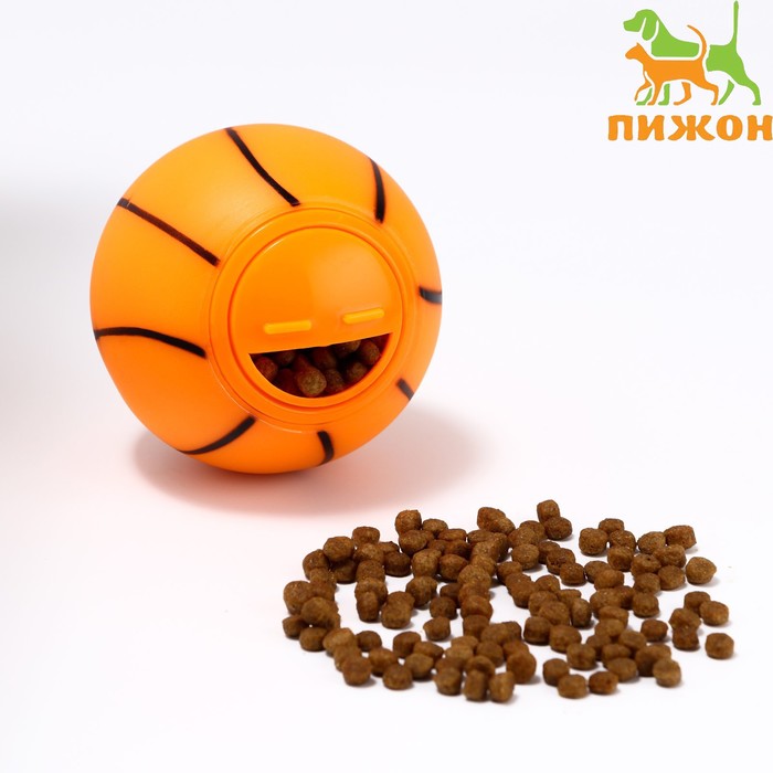 

Игрушка-шар под лакомства "Баскетбол", 8 см, оранжевая