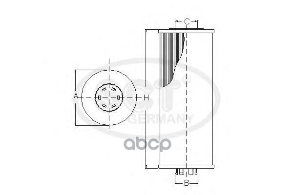 

SCT SH 4046 P Масляный фильтр SH4046P