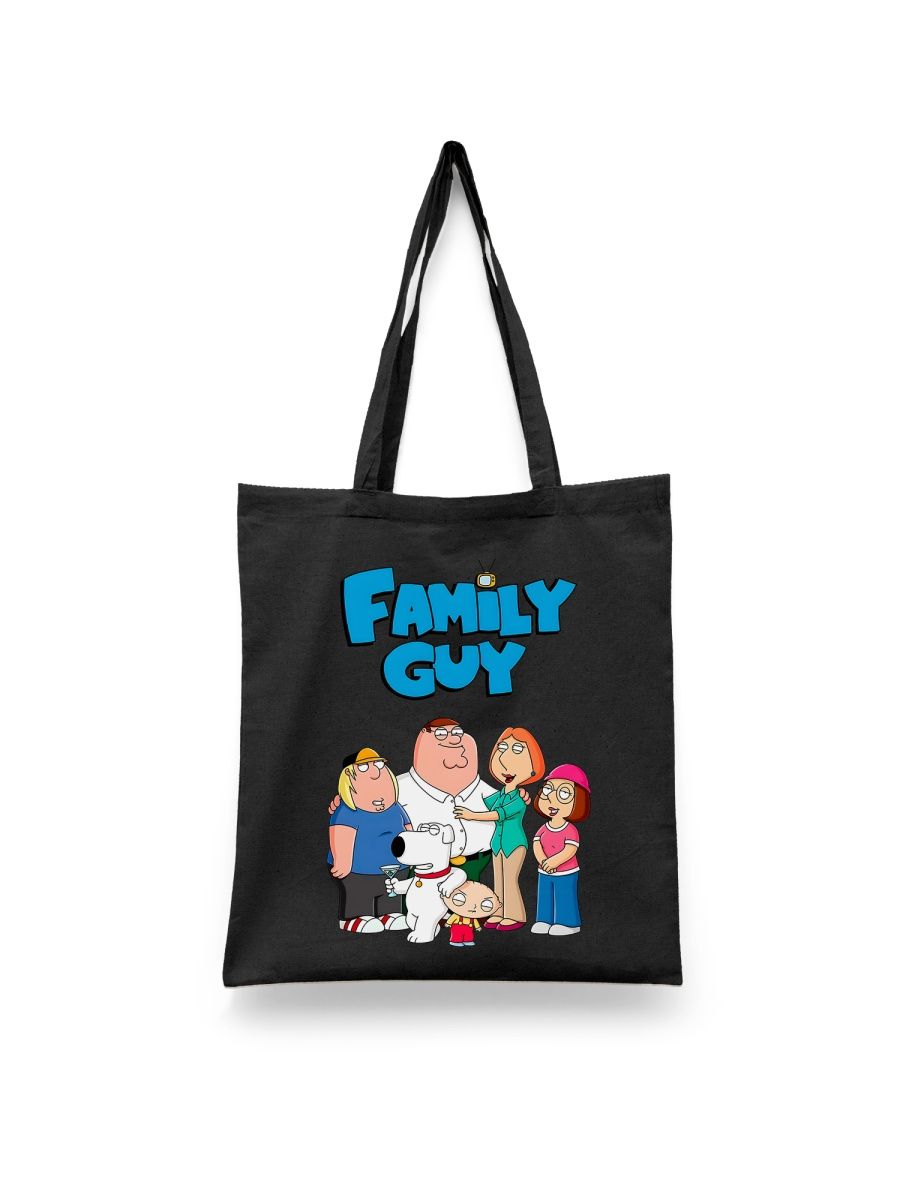 

Шоппер унисекс Каждому Своё Гриффины/Family Guy/Мультсериал MUGR6, черный, Гриффины/Family Guy/Мультсериал MUGR6