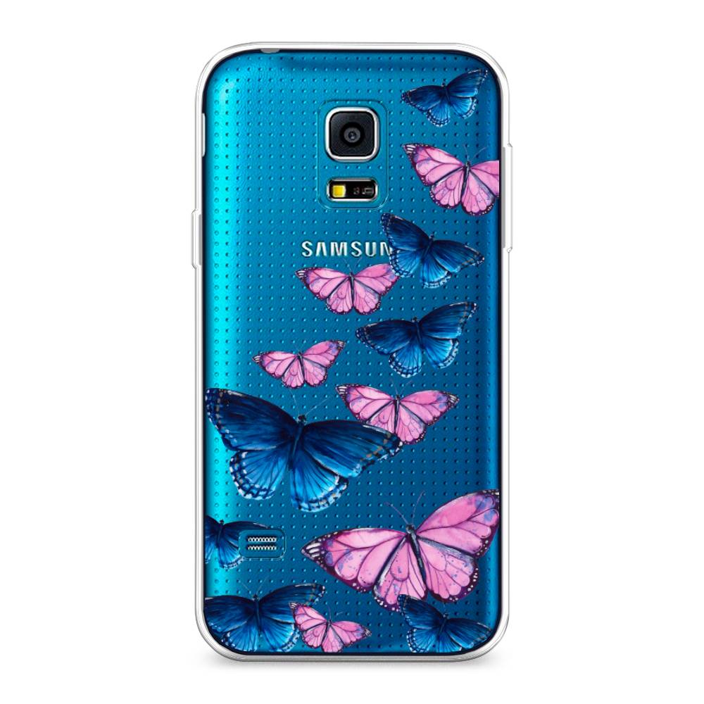 фото Чехол awog "полет бабочек" для samsung galaxy s5 mini