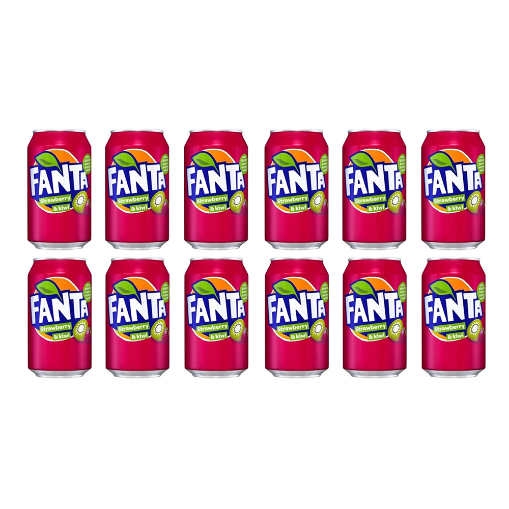 

Напиток газированный Fanta Киви и клубника 12 шт по 330мл