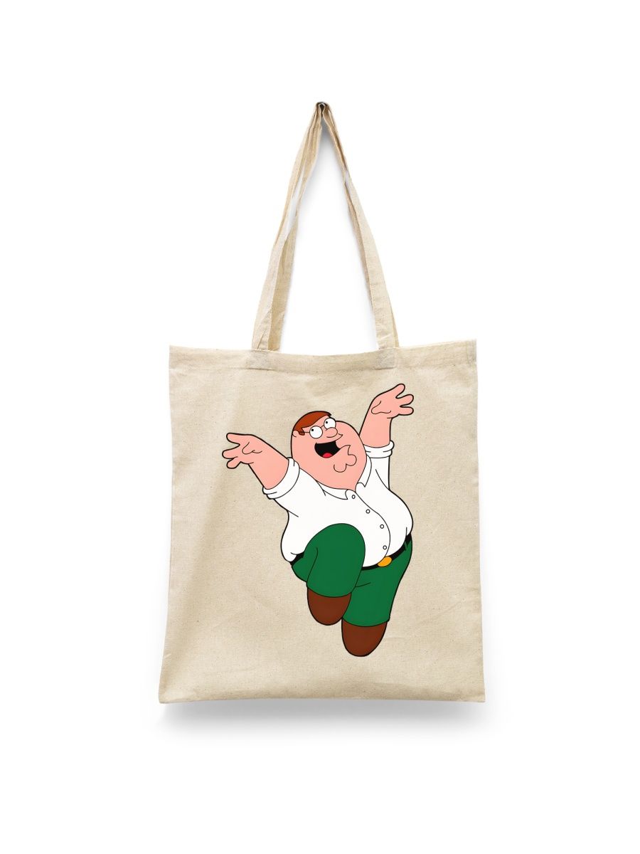 

Шоппер унисекс Каждому Своё Гриффины/Family Guy/Мультсериал MUGR1, белый, Гриффины/Family Guy/Мультсериал MUGR1