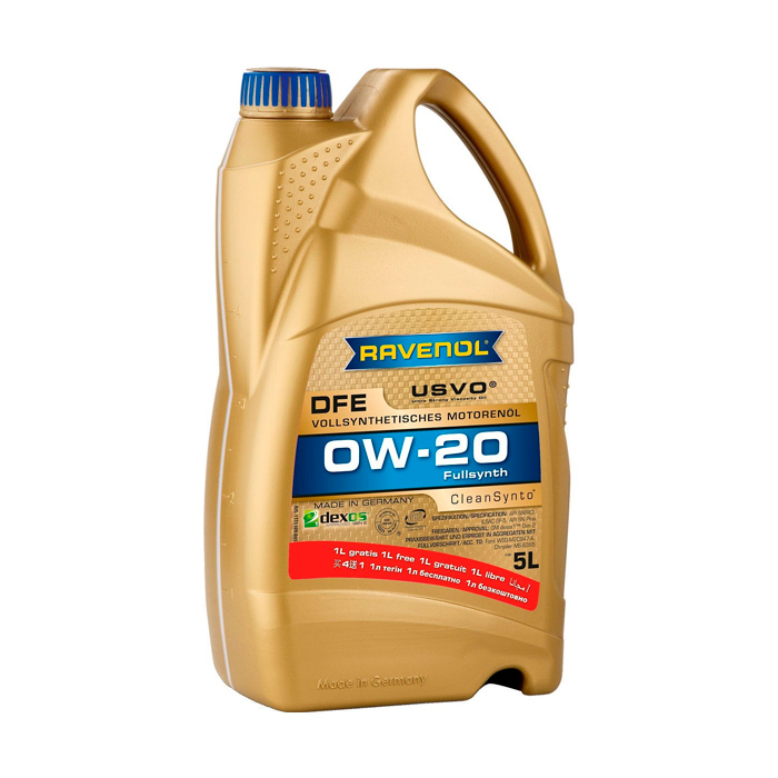 

Моторное масло Ravenol Dfе Sае 0W20 Nеw 5л