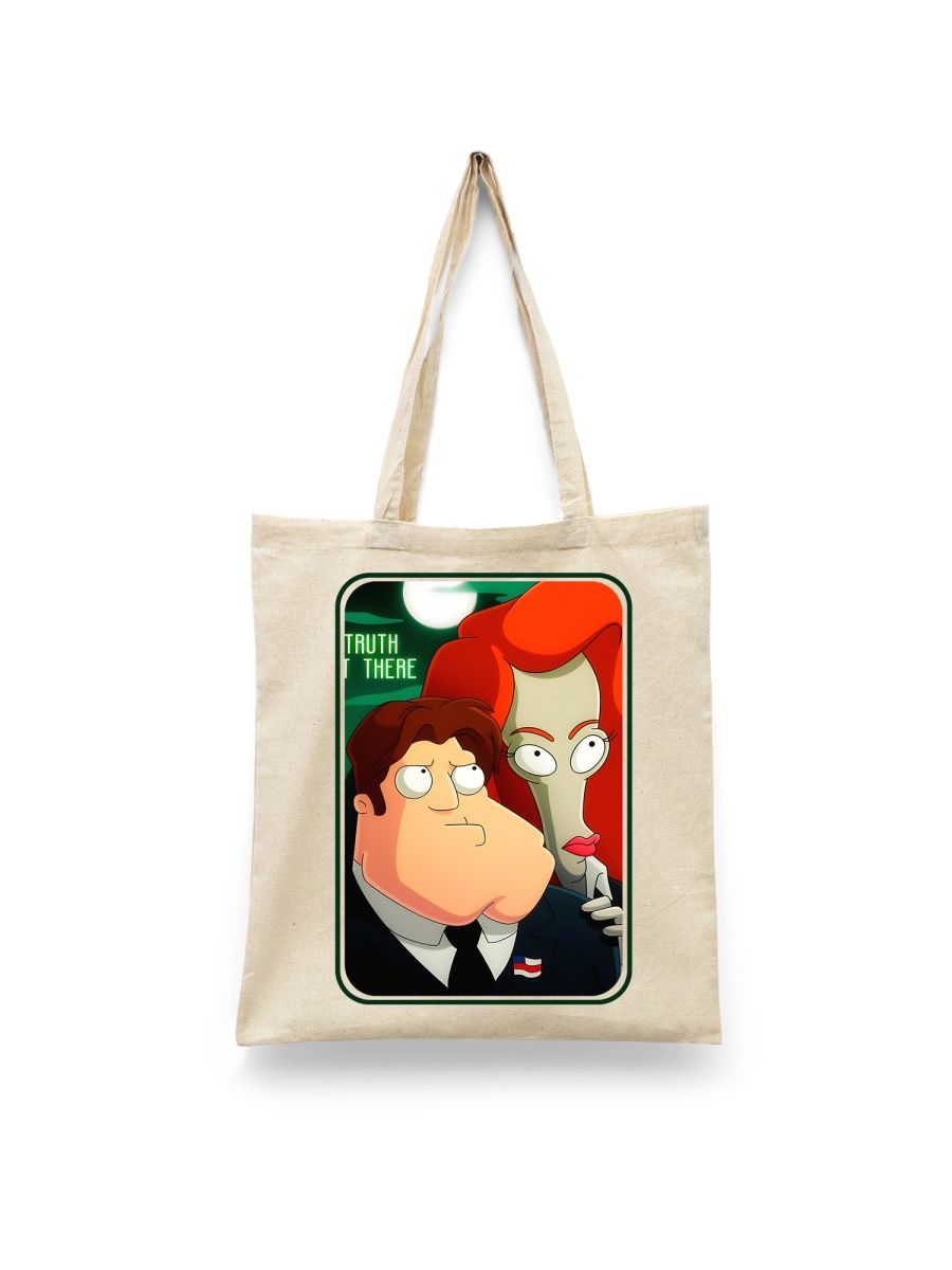 

Шоппер унисекс Каждому Своё Американский Папаша!/American Dad! MUAP13, белый, Американский Папаша!/American Dad! MUAP13