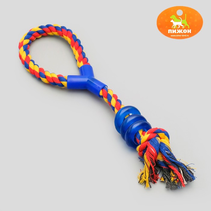 

Игрушка тренировочная канатная Спираль, до 140 г, до 40 см, микс цветов