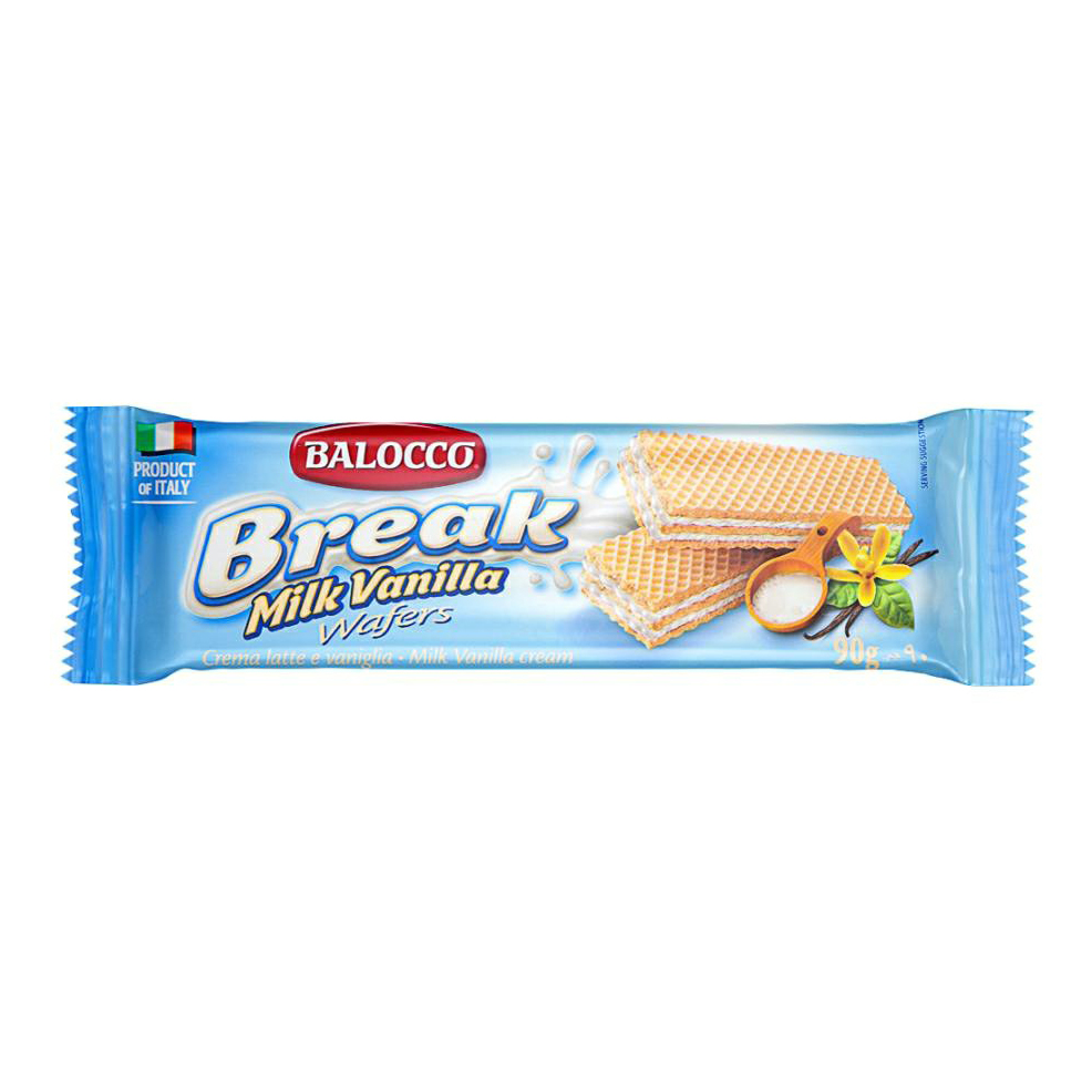

Вафли Balocco Break Молоко и ваниль 90 г