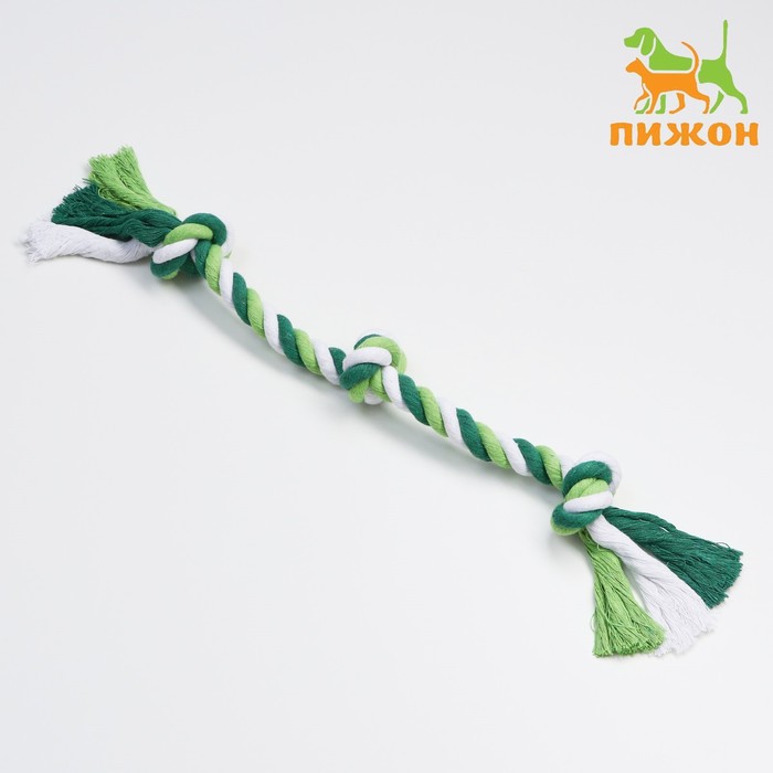 

Игрушка тренировочная канатная "3 узла", до 45 см, до 115 г, микс цветов