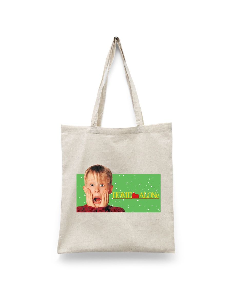 

Шоппер унисекс Каждому Своё Один дома/Home alone/Новый год FMOD2, белый, Один дома/Home alone/Новый год FMOD2