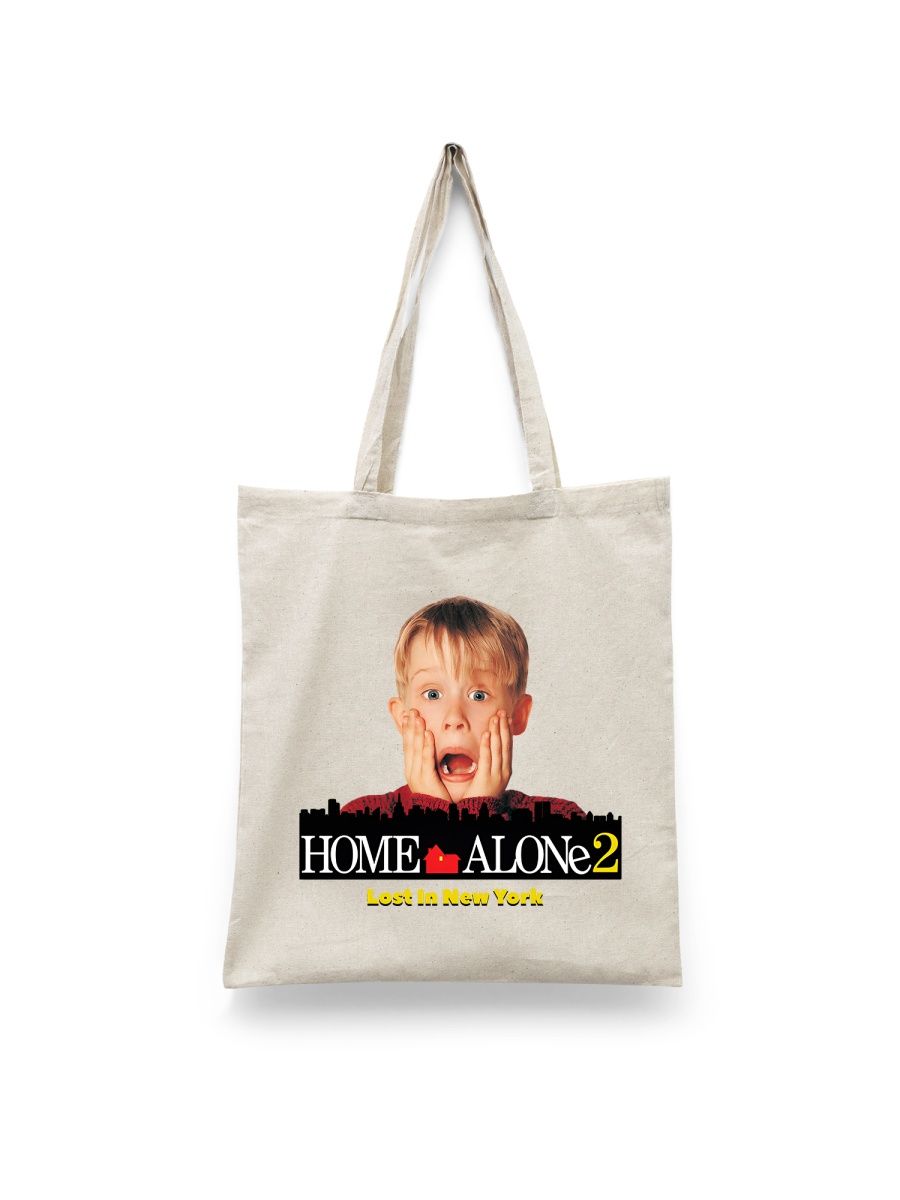 

Шоппер унисекс Каждому Своё Один дома/Home alone/Новый год FMOD1, белый, Один дома/Home alone/Новый год FMOD1