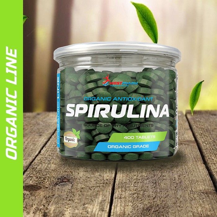 

Спирулина Westpharm Organic Line Spirulina, 500 мг, 400 таблеток