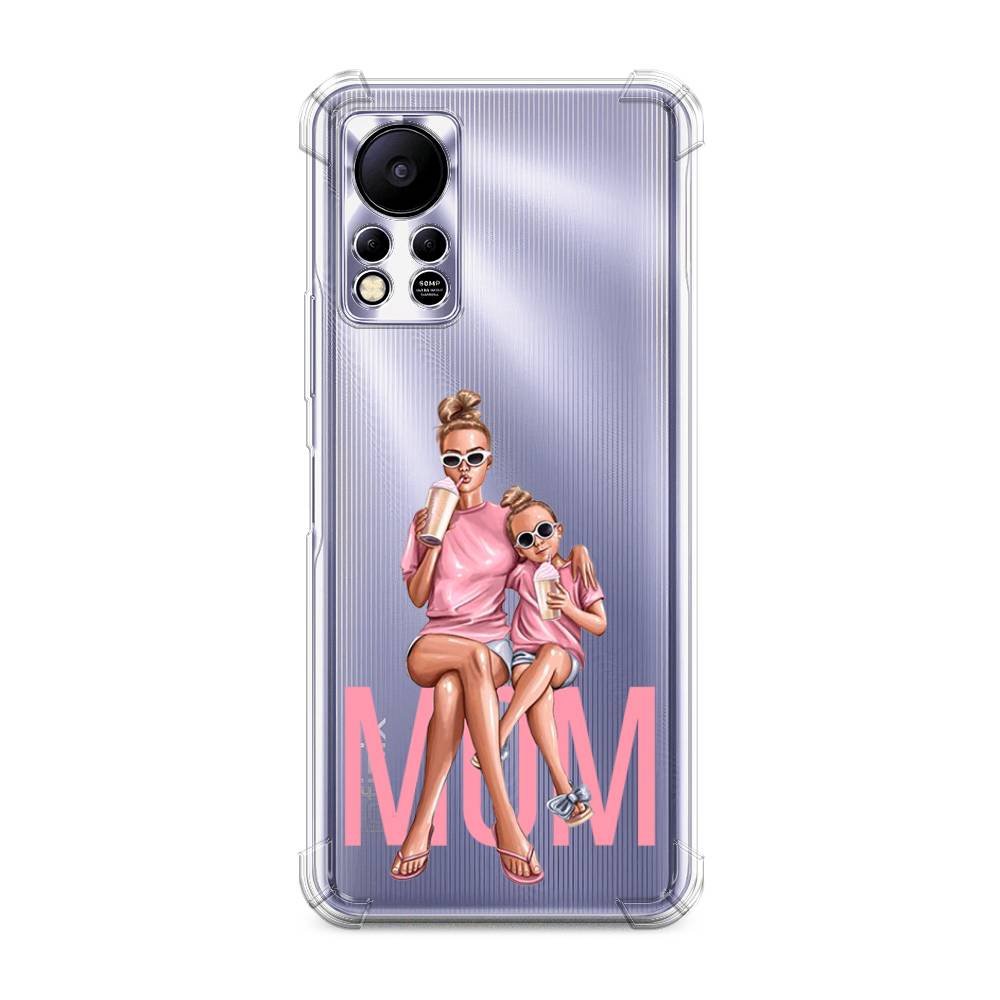 

Чехол Awog на Infinix Hot 11s "Lovely mom", Синий;бежевый;розовый, 3100951-1