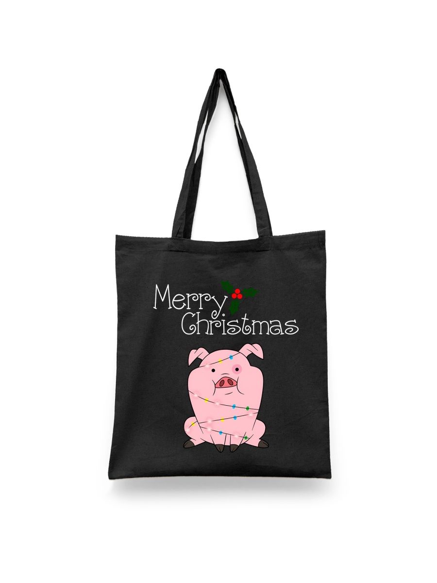 

Шоппер унисекс Каждому Своё Merry Christmas/Новый год/Рождество NY27, черный, Merry Christmas/Новый год/Рождество NY27