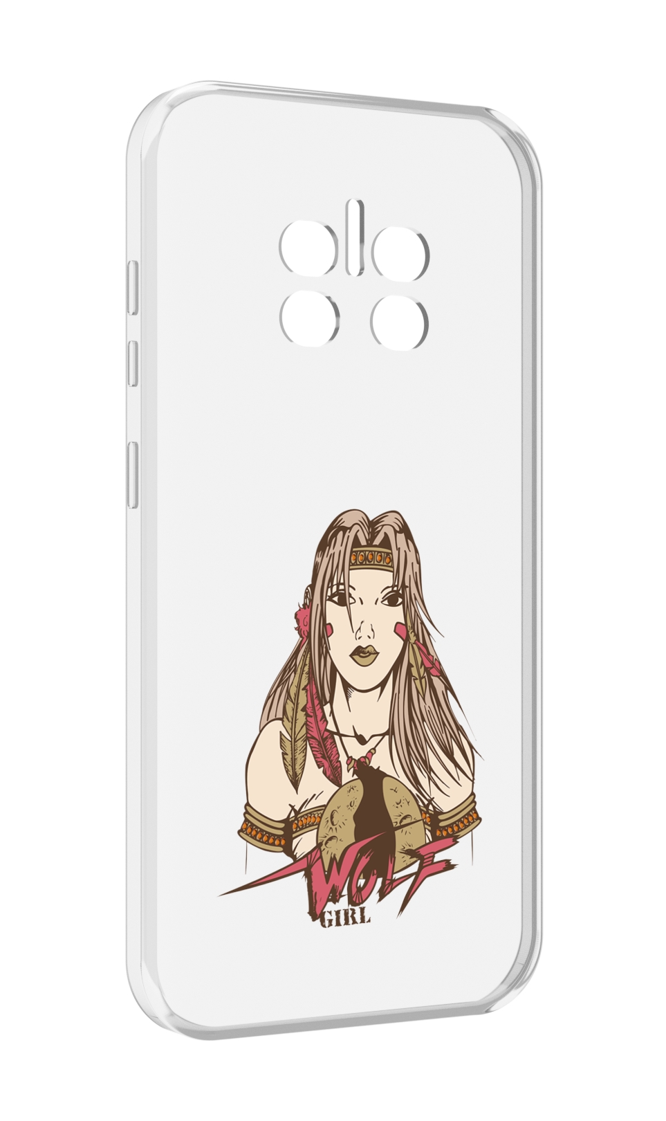 

Чехол MyPads девушка волк для Doogee V11, Прозрачный, Tocco
