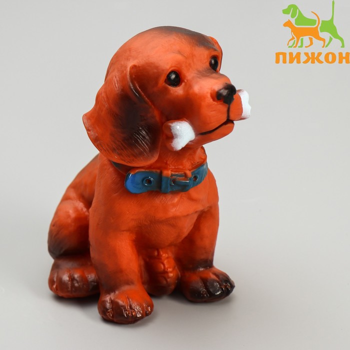 

Игрушка пищащая большая Пес с косточкой для собак, 15 см