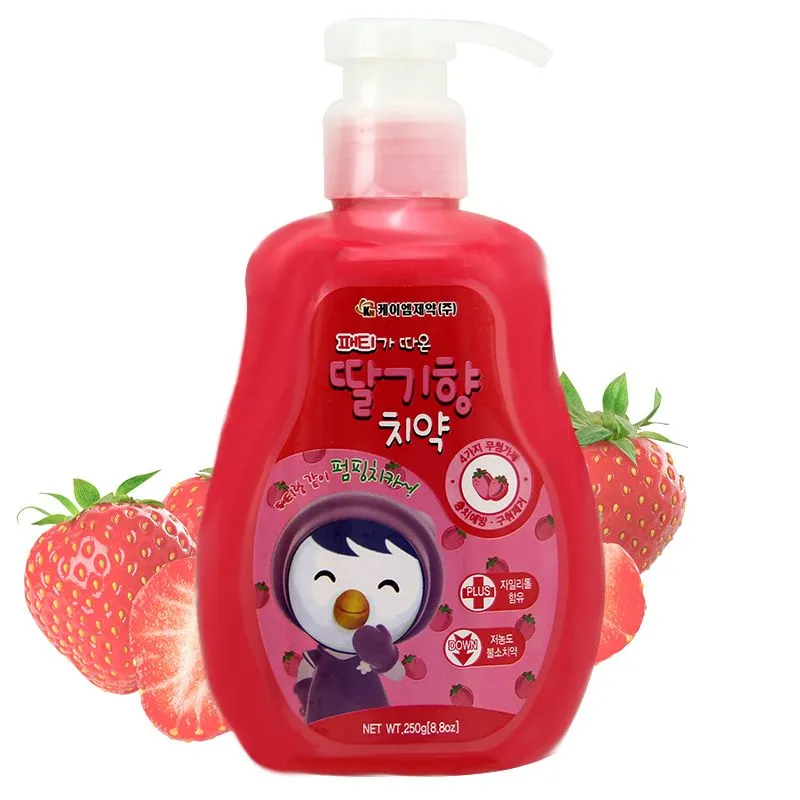 

Детская зубная паста Pororo KM Пингвинчик с клубникой, 250 гр., клубника
