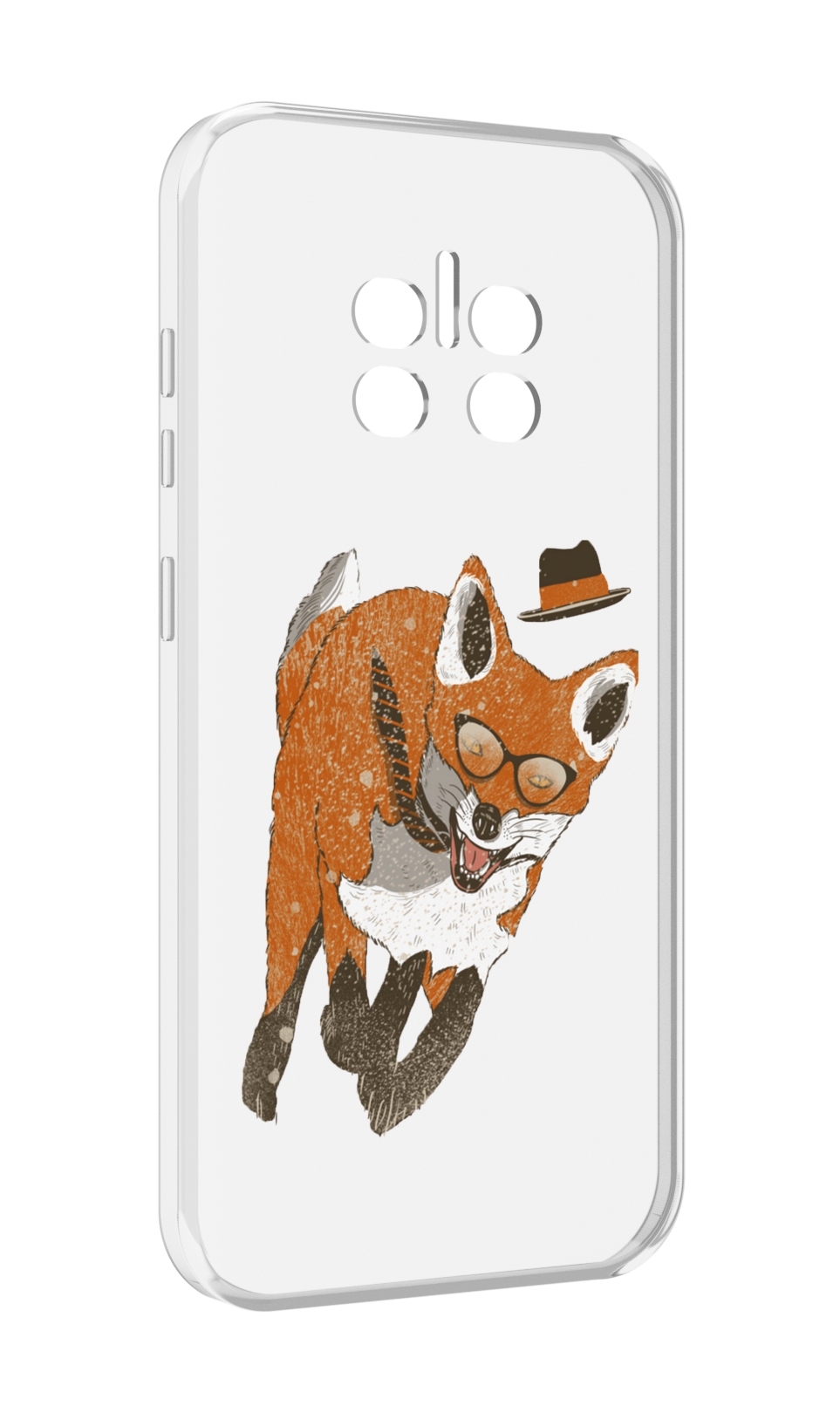 

Чехол MyPads шустрый лис для Doogee V11, Прозрачный, Tocco