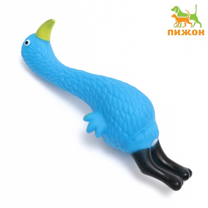 

Игрушка пищащая "Фламинго" для собак, 22,5 см, голубая