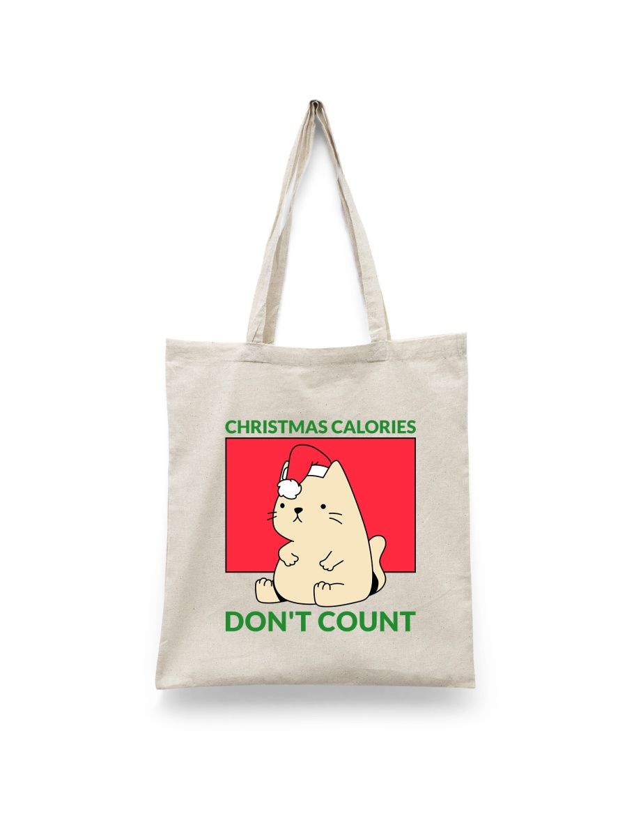 

Шоппер унисекс Каждому Своё Merry Christmas/Милые котики/Новый год NY14, белый, Merry Christmas/Милые котики/Новый год NY14