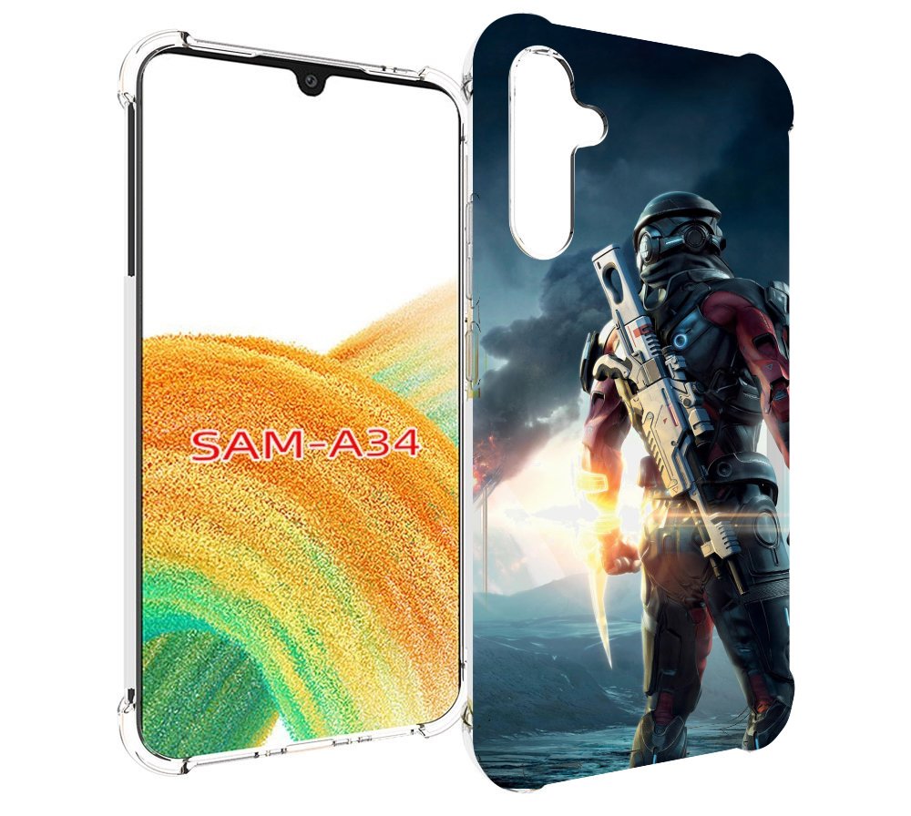 

Чехол MyPads Mass Effect Andromeda Ryder для Samsung Galaxy A34, Tocco