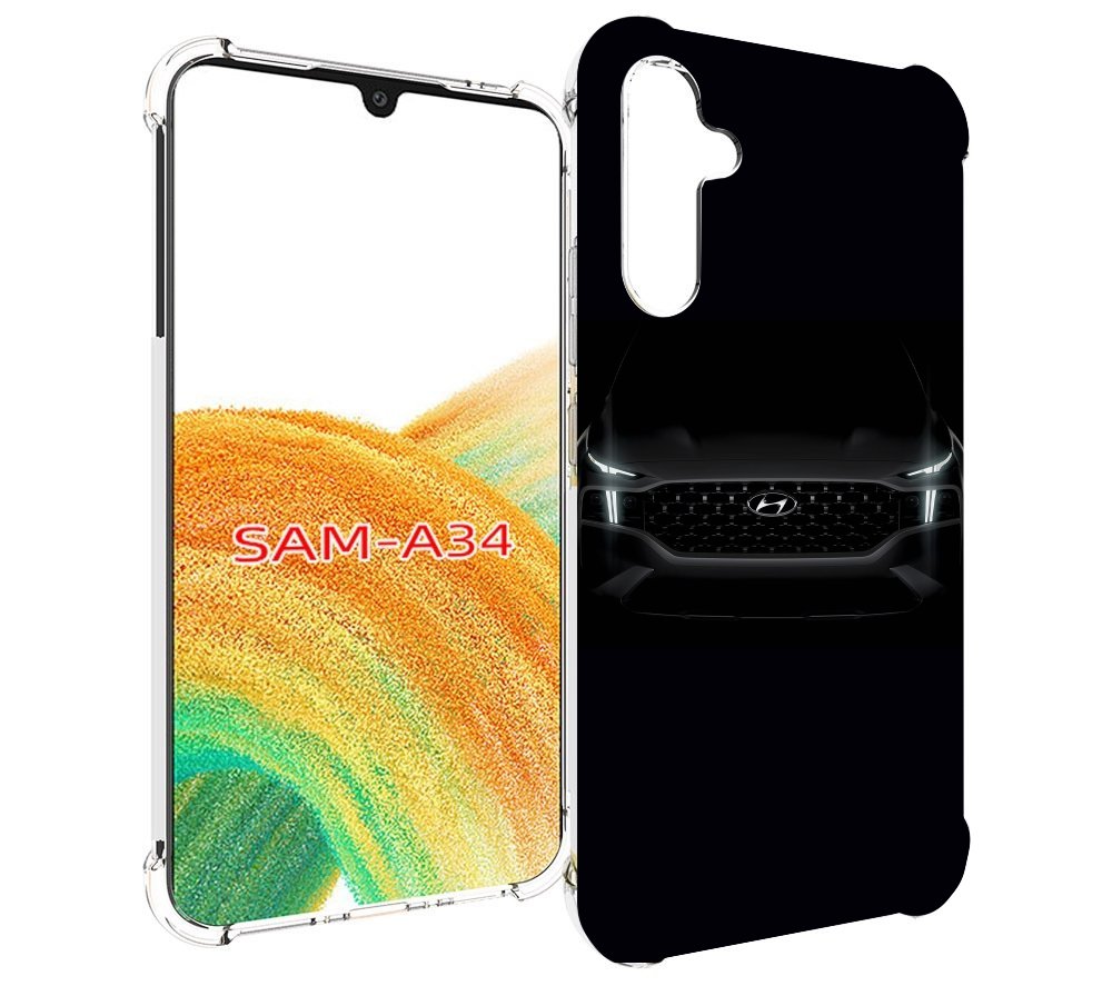 

Чехол MyPads Hyundai хендай 2 для Samsung Galaxy A34, Tocco