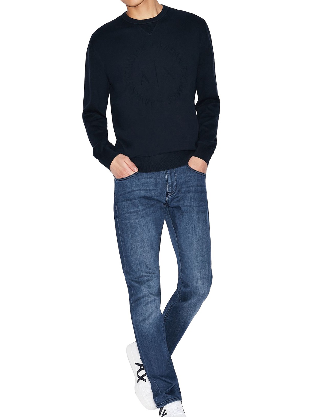 

Джинсы мужские Armani Exchange Armani Exchange 8nzj13 синие 28, Armani Exchange 8nzj13