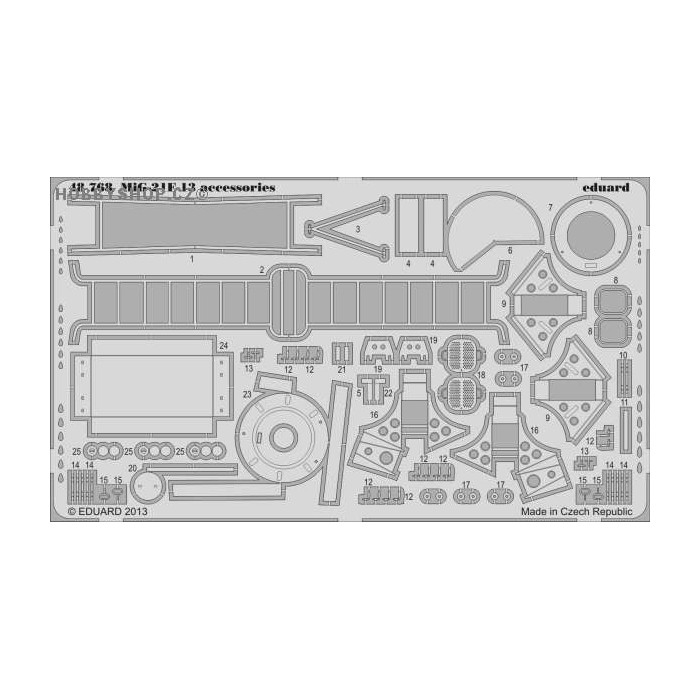 

Фототравление Eduard 48768 MiG-21F-13 accessories 1/48