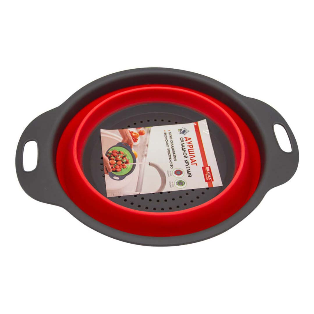 

Дуршлаг Bradex tk 0349 23 см красный