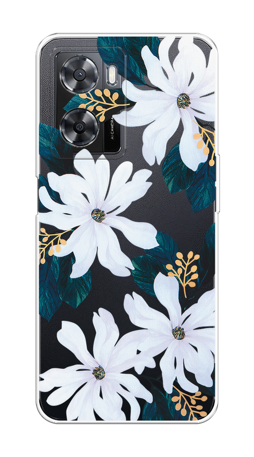 

Чехол на Oppo A57 4G/A77 4G/A77s 4G/A57s "Delilah Flower", Зеленый;белый, 2511850-1